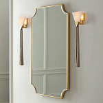 Зеркало в золотой деревянной раме Riviera варинант исполнения - 2 | Loft Concept в Сочи