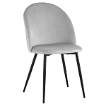 Мягкий стул в сером велюре Miruna Chair варинант исполнения - 1 | Loft Concept в Сочи