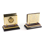 Настольный письменный набор из яшмы и долерита с декором Двуглавый орел Manager Organizer варинант исполнения - 4 | Loft Concept в Сочи