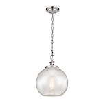 Подвесной светильник с прозрачным стеклянным плафоном в форме шара в современном стиле на цепи Feiss варинант исполнения - 2 | Loft Concept в Сочи