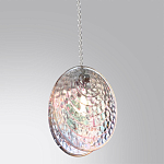 Подвесной светильник с круглым плафоном из рельефного стекла Disc Light варинант исполнения - 3 | Loft Concept в Сочи