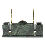 Настольный письменный набор из змеевика с подставкой под календарь Successful Leader варинант исполнения - 3 | Loft Concept в Сочи