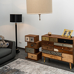 Тумба необычной формы с выдвижными ящиками Shift варинант исполнения - 4 | Loft Concept в Сочи