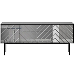 Длинная тумба с зеркальным декором Serena варинант исполнения - 12 | Loft Concept в Сочи