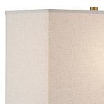 Настольная лампа с корпусом в форме кольца и прямоугольным абажуром French Ring варинант исполнения - 2 | Loft Concept в Сочи