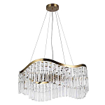 Люстра подвесная волнистой формы с хрустальными подвесками Ludivine Lighting варинант исполнения - 2 | Loft Concept в Сочи