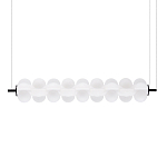 Светодиодный подвесной светильник линейный с белым воздушным плафоном Glowing Cloud варинант исполнения - 3 | Loft Concept в Сочи