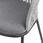 Стул барный с декоративным плетением на спинке и подлокотниках Chair Weave варинант исполнения - 7 | Loft Concept в Сочи