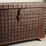 Большой Этнический сундук с металлическим декором  варинант исполнения - 2 | Loft Concept в Сочи