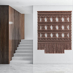 Панно Макраме коричневый цвет  варинант исполнения - 1 | Loft Concept в Сочи