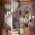 Обои ручная роспись Willow & Waves Original colourway on Edo painted Xuan paper with antiquing варинант исполнения - 3 | Loft Concept в Сочи