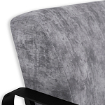 Кресло серый велюр с жесткими подлокотниками на полозьях Ashton варинант исполнения - 5 | Loft Concept в Сочи