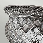 Потолочный светильник с чашеобразным плафоном из толстого волнообразного стекла и широким узорчатым основанием Hinkley варинант исполнения - 6 | Loft Concept в Сочи