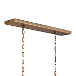 Люстра прямоугольная с каркасом золотого цвета Soft Glow Lamps варинант исполнения - 5 | Loft Concept в Сочи