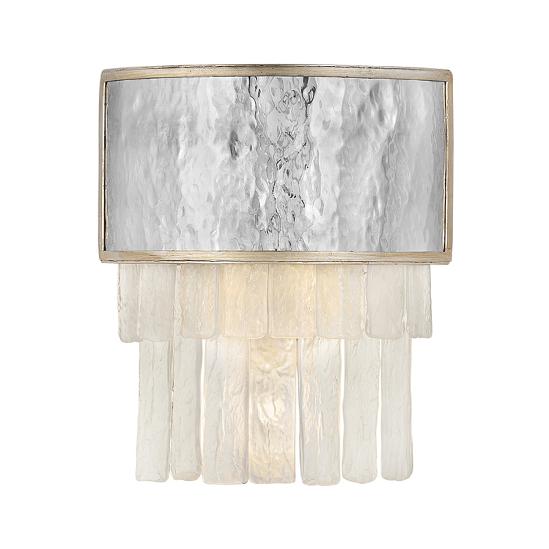 Бра с прозрачными подвесками из текстурированного стекла Hinkley Золотой Сталь Белый Бежевый в Сочи | Loft Concept 