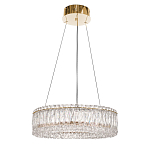 Люстра подвесная круглая из прозрачного хрусталя с золотым корпусом Selfsufficient варинант исполнения - 3 | Loft Concept в Сочи