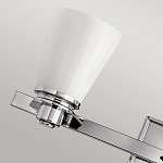 Бра для ванных комнат с белыми стеклянными конусными плафонами Hinkley варинант исполнения - 3 | Loft Concept в Сочи