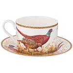 Чайная пара из фарфора 300 мл Hunting Porcelain Collection варинант исполнения - 1 | Loft Concept в Сочи