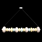 Подвесной светильник светодиодный горизонтальный в виде ожерелья из пастельных сфер Pastel Lunaria Horizon  варинант исполнения - 1 | Loft Concept в Сочи