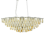 Люстра с подвесками в форме капель на серебристом каркасе Raindrop варинант исполнения - 2 | Loft Concept в Сочи