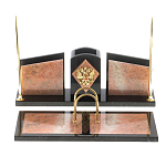 Настольный письменный набор из розового мрамора Marble Accessory варинант исполнения - 1 | Loft Concept в Сочи