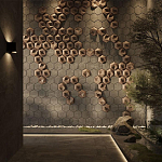 Гипсовая 3D панель с принтографией PM-41 варинант исполнения - 3 | Loft Concept в Сочи