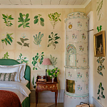 Обои ручная роспись Botanical Studies Linnaeus colourway варинант исполнения - 6 | Loft Concept в Сочи