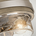 Потолочный светильник с прозрачным стеклянным плафоном с эффектом пузырьков Kichler варинант исполнения - 2 | Loft Concept в Сочи