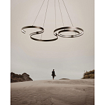 Люстра подвесная светодиодная в виде волнообразной ленты Ribbon Vortex варинант исполнения - 14 | Loft Concept в Сочи