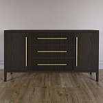 Буфет Primo с тремя ящиками и двумя фасадами Темный орех варинант исполнения - 1 | Loft Concept в Сочи