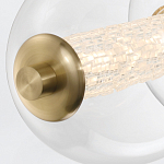 Подвесной светильник линейный с прозрачными стеклянными шарами разного диаметра Eurofase варинант исполнения - 14 | Loft Concept в Сочи