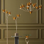 Торшер с 3-мя плафонами в виде цветов Golden Bird of Paradise варинант исполнения - 4 | Loft Concept в Сочи