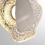 Бра с рельефным волнообразным стеклянным плафоном и вставкой из мрамора Liquid Stone варинант исполнения - 10 | Loft Concept в Сочи