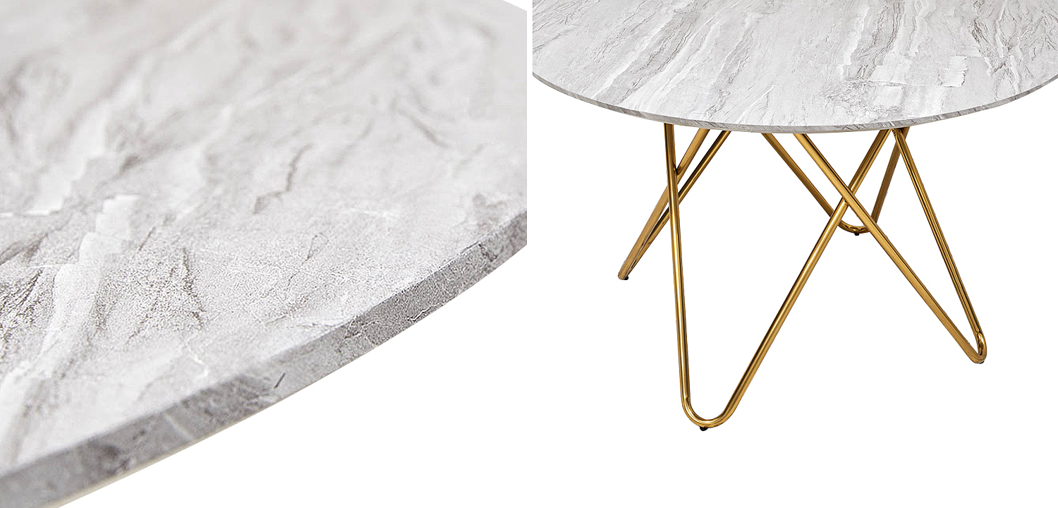Обеденный круглый стол Alanis Round Dinner Table Обеденный круглый стол Alanis Round Dinner Table - Loft-Concept в Сочи