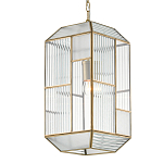 Подвесной светильник с рельефным стеклом Embossed Glass варинант исполнения - 2 | Loft Concept в Сочи