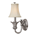 Бра с бежевым тканевым абажуром и декоративной чашей Hinkley варинант исполнения - 5 | Loft Concept в Сочи