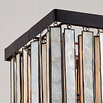 Люстра линейная прямоугольная с подвесками из натурального перламутра Nacre варинант исполнения - 3 | Loft Concept в Сочи