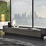 Дизайнерский комод серый с глянцевым фасадом Darren варинант исполнения - 2 | Loft Concept в Сочи