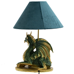 Настольная лампа с абажуром Дракон Green Dragon Синий абажур варинант исполнения - 2 | Loft Concept в Сочи