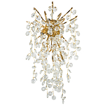 Бра с хрустальными подвесками на металлических ветках Fairytree Light Gold Wall Lamp варинант исполнения - 1 | Loft Concept в Сочи