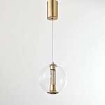 Подвесной светильник с плафоном в форме шара Inner Gleam Orb gold варинант исполнения - 5 | Loft Concept в Сочи
