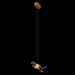 Подвесной светильник с прозрачной стеклянной птичкой Serip Voa варинант исполнения - 5 | Loft Concept в Сочи