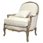 Кресло Ava Classical Armchair beige flax варинант исполнения - 3 | Loft Concept в Сочи