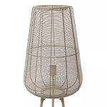 Торшер с плетеным металлическим плафоном Wicker Iron Lamp варинант исполнения - 1 | Loft Concept в Сочи