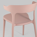 Пыльно-розовый стул из прочного PP-пластика JORIS варинант исполнения - 6 | Loft Concept в Сочи