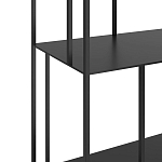 Стеллаж из металла широкий Wide Menzie Metal Rack Black варинант исполнения - 3 | Loft Concept в Сочи