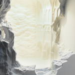 Встраиваемый в стену гипсовый светильник под покраску с эффектом разрушенной стены Antiquity Athena варинант исполнения - 7 | Loft Concept в Сочи