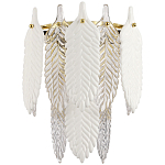 Бра с декором из рельефного стекла в виде перьев Abelia Feather Wall Lamp варинант исполнения - 1 | Loft Concept в Сочи