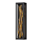 Бра в прямоугольной черной рамке с декором в виде ветвей в золотой отделке Hinkley варинант исполнения - 1 | Loft Concept в Сочи