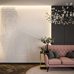 Барельеф AUDREY HEPBURN варинант исполнения - 1 | Loft Concept в Сочи